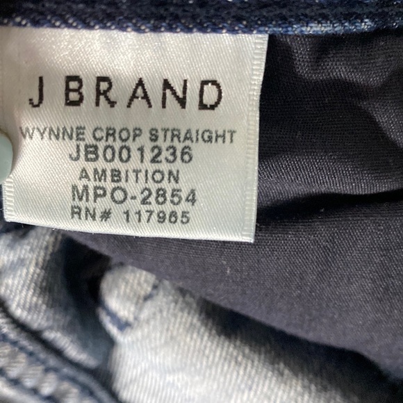 J Brand Wynne High Rise Crop Straight Jeans in Ambition, Size 25 - Picture 6 of 10